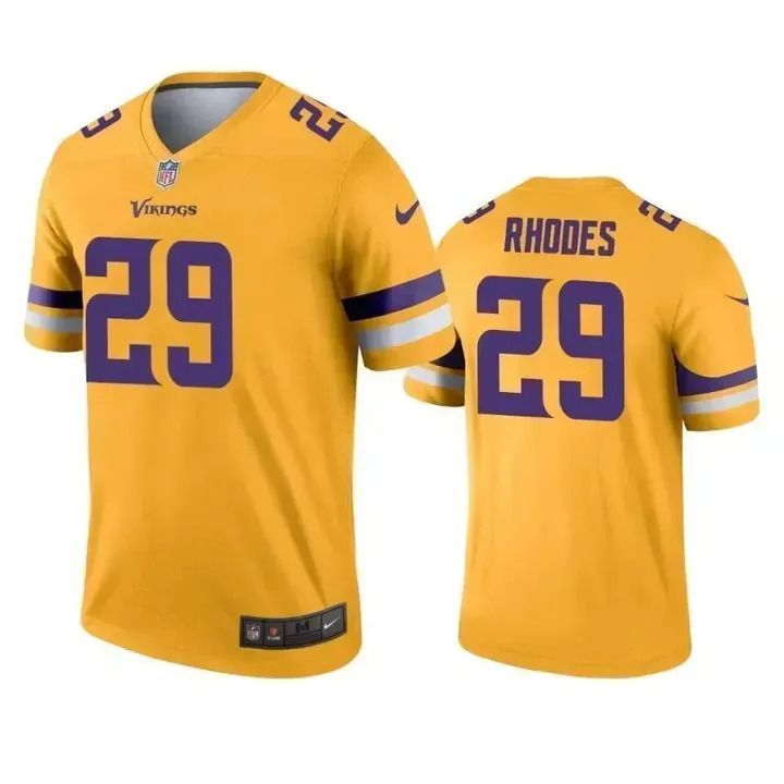 Men Minnesota Vikings #29 Xavier Rhodes Nike Gold Inverted Legend NFL Jersey->minnesota vikings->NFL Jersey